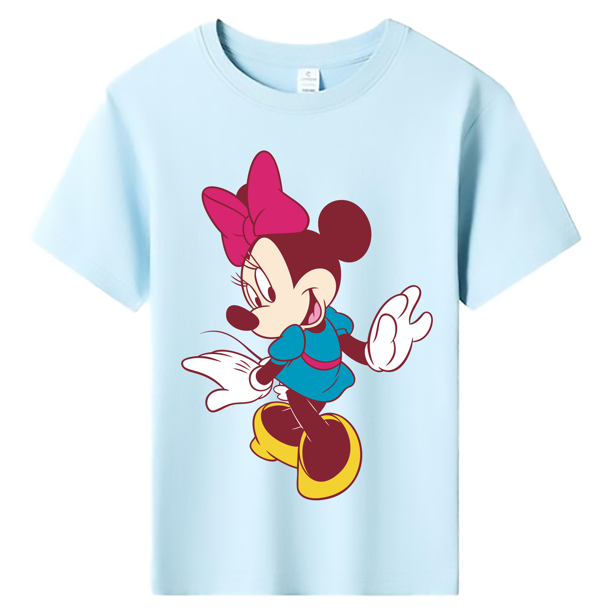 ミッキーマウス Mickey Mouse 綿100％キッズTシャツ（フロントプリント）